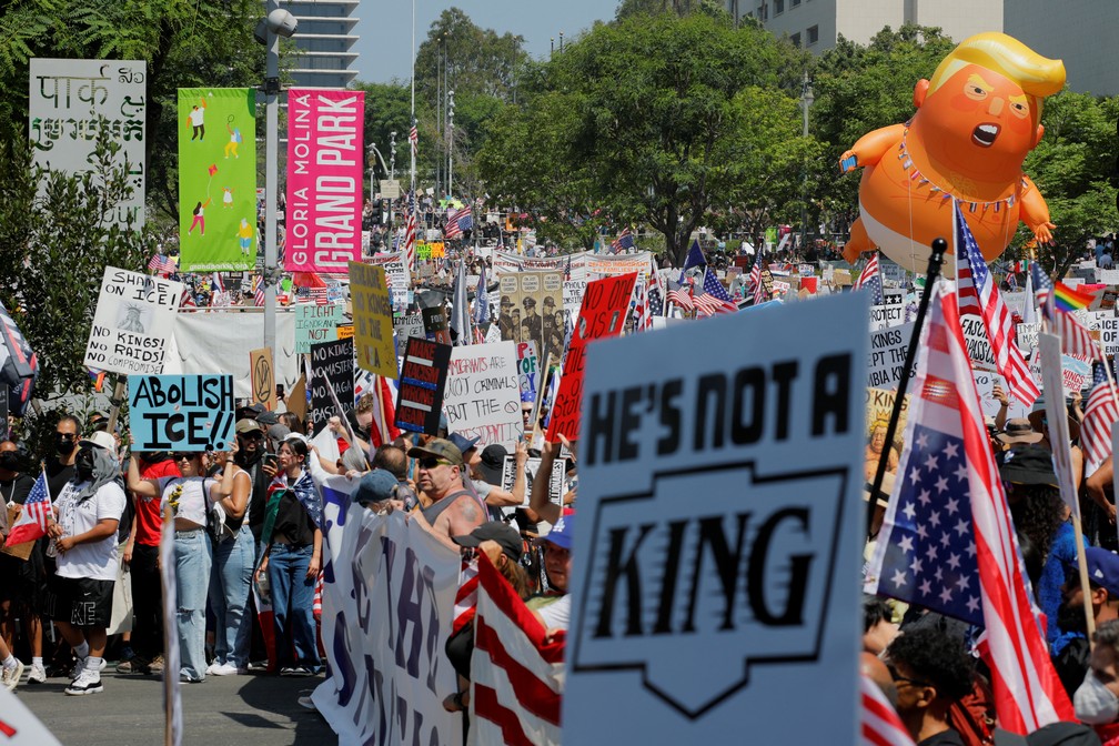 No Kings day: protestos tomam as ruas dos EUA