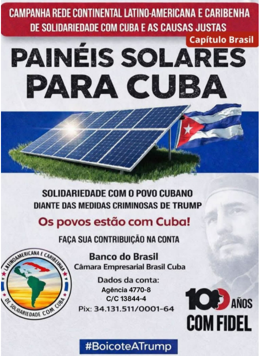 Apoiar Cuba é combater o imperialismo estadunidense. O mesmo que está minando o Brasil.