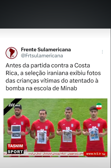 Resistência e posicionamento da seleção iraniana!