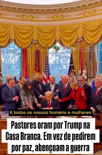 Ao invés de pedirem a paz, abençoam a guerra.