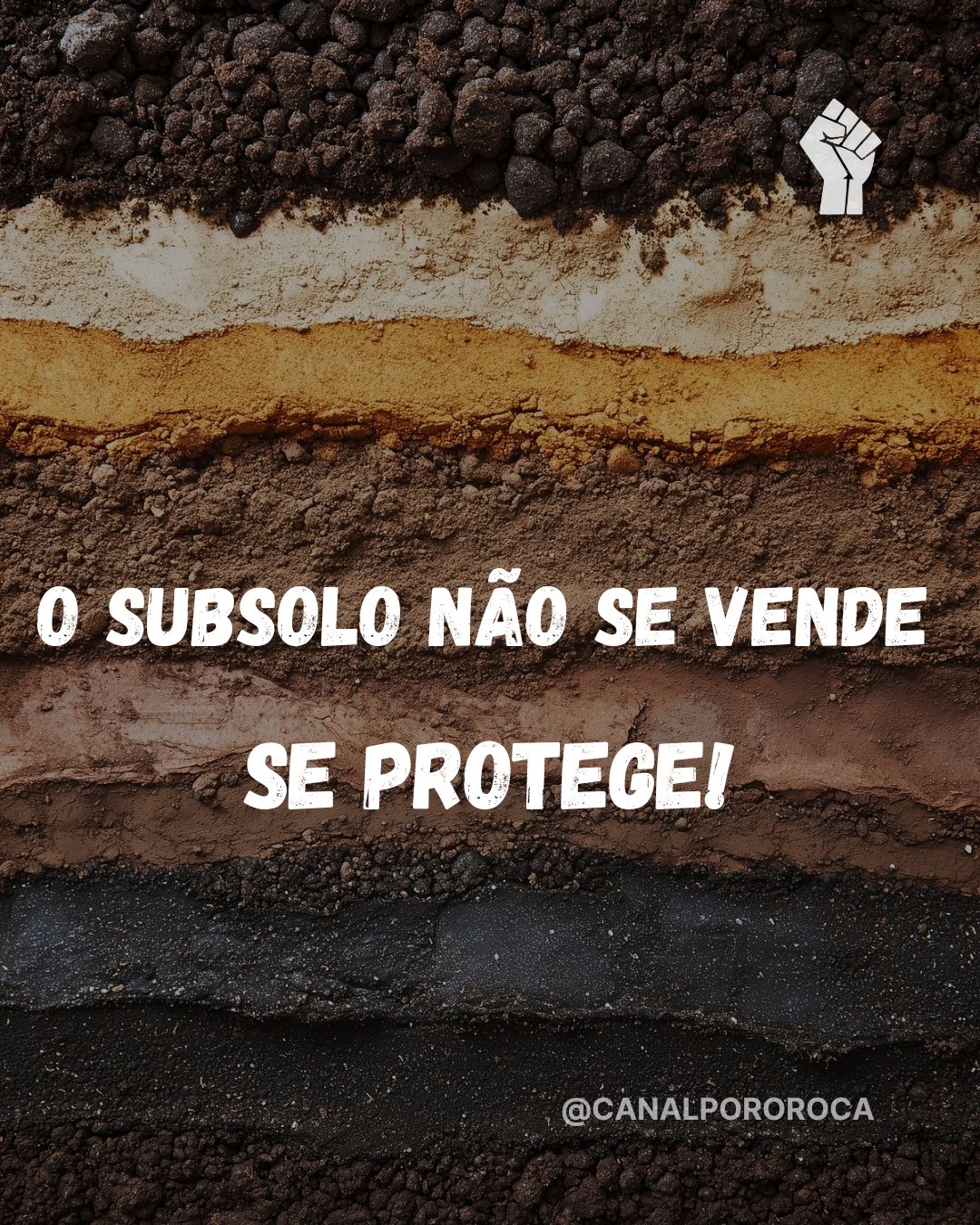 O subsolo não se vende, se protege!