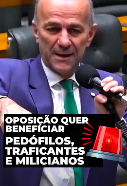 Oposição quer beneficiar pedófilos, traficantes e milicianos