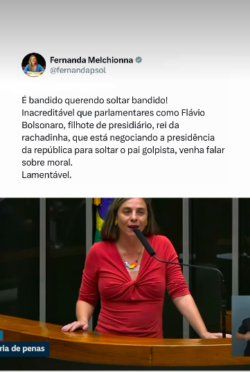 É bandido, querem soltar bandido!