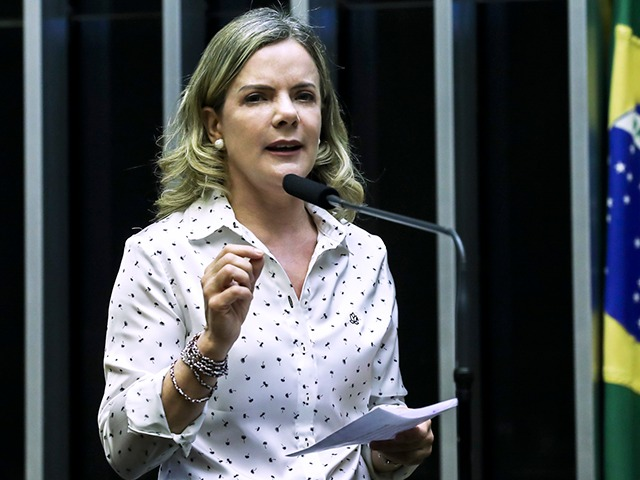Gleisi aponta crise na campanha de Flávio Bolsonaro após revelações envolvendo Vorcaro