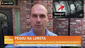 PEGA NA MENTIRA: Eduardo Bolsonaro acusou o Intercept de “rondar” a casa onde vive no Texas.