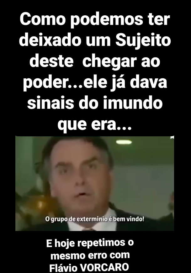 Criou os filhos assim. Flávio Rachadinha é miliciano e entreguista.