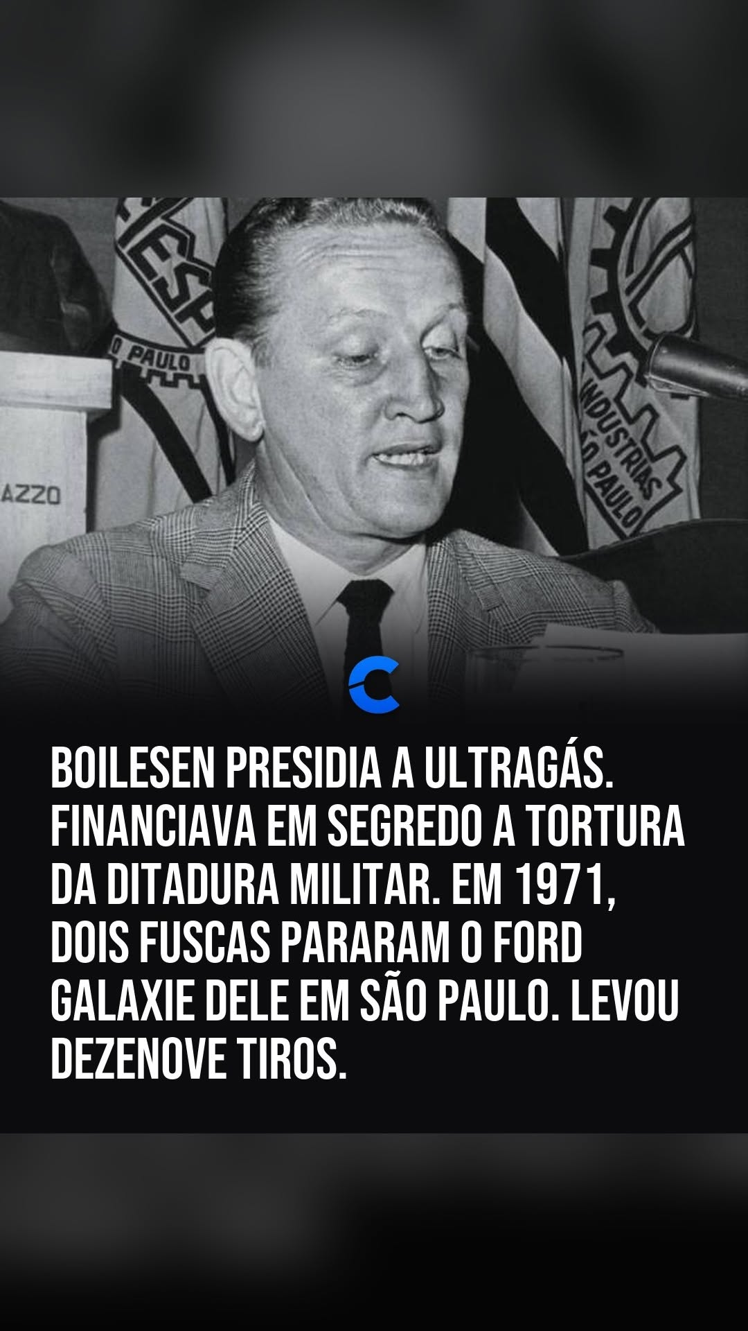 Um psicopata da extrema-direita fascista.