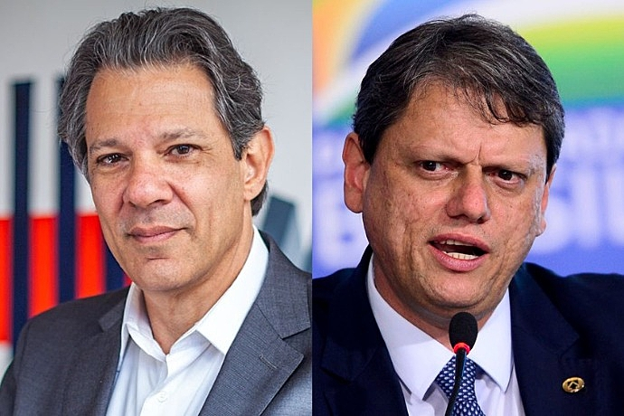 Tarcísio lidera corrida pelo governo de SP com 53% contra 36% de Haddad, aponta pesquisa