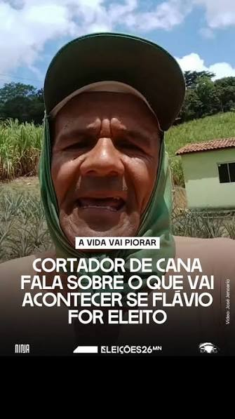 José Jenoario é cortador de cana e tem um recado para quem não quer votar Lula